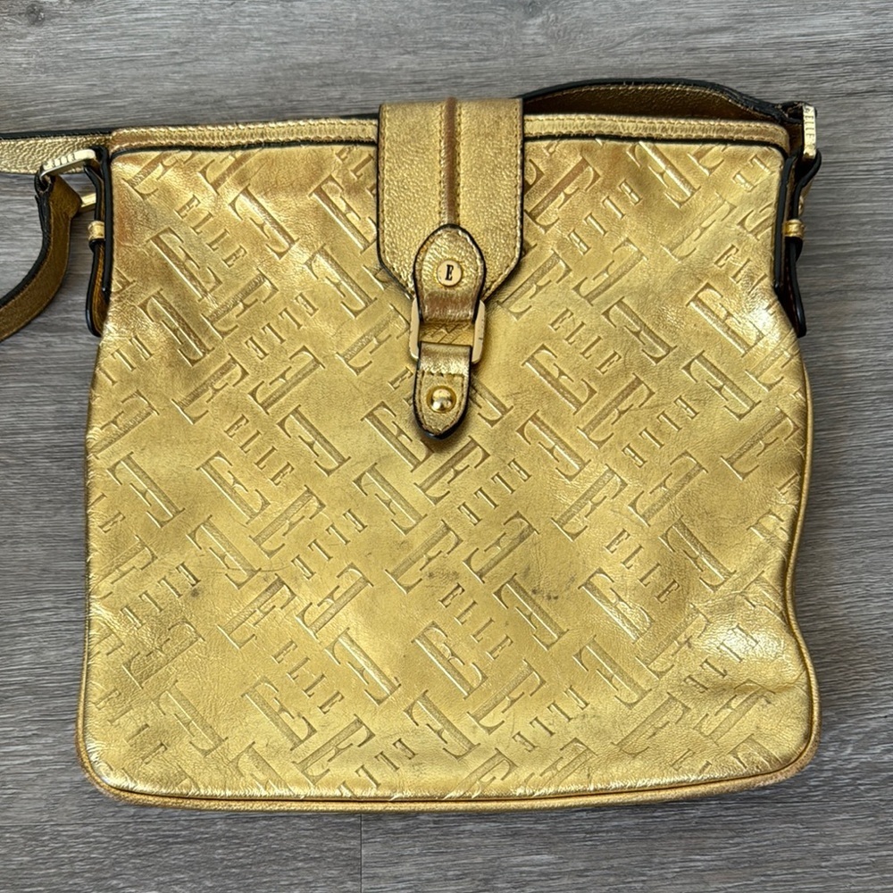 ELLE Gold Crossbody Bag - Picture 2 of 16